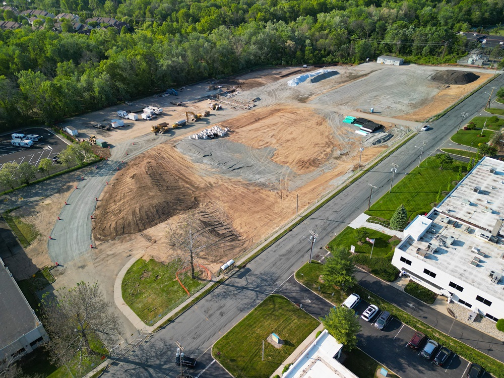 Construction site before structures starting going up.